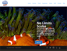 Tablet Screenshot of nolimitsscuba.com